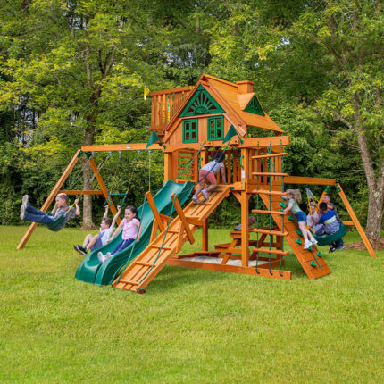 Frontier w/ Sky Loft Swing Set