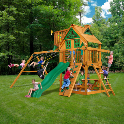 Chateau w/ Sky Loft Swing Set